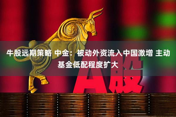 牛股远期策略 中金：被动外资流入中国激增 主动基金低配程度扩大