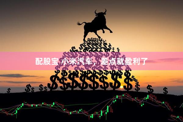 配股宝 小米汽车，差点就盈利了