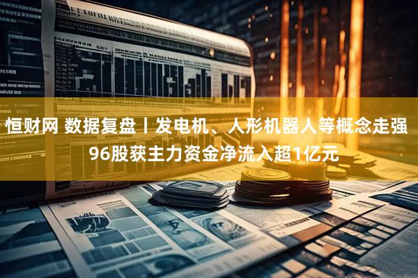 恒财网 数据复盘丨发电机、人形机器人等概念走强   96股获主力资金净流入超1亿元